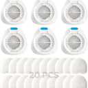 Replacement HME for HumidX F20 with Airmini Filters,FSA & HSA Eligible,6 Pack Replacement Cartridges & 20 Pack Filters Compatible with Airmini CPAP & AirFit,AirTouch F20 Full Face Mask,CPAP Supplies