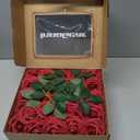 InnoGear Artificial Flowers, 100 Pcs Dark Red Foam Fake Roses Bulk with Stems for Decoration DIY Wedding Bouquets Centerpieces Bridal Shower Party Christmas Tree