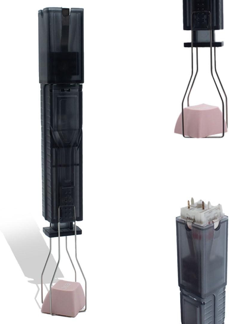 2-in-1 Switch Puller Mechanical Keyboard, Translucent 2-in-1 Switch Puller Keycap Puller, 4-Claw Grip & One-Press Eject Design