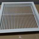 20" X 20" Aluminum Return Filter Grille - Easy Airflow - Linear Bar Grilles [Outer Dimensions: 22.5"w X 22.5"h]