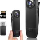 kaysunlink Mini Body Camera 1080P Police Body Camera with Memory Card,Body Worn Cam,Premium Portable,Wearable Patrol Video Recording Camcorder for Work Records,Guard (32GB)