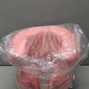 SAGUD Memory Foam Face Pillow for Side Sleeper Anti-Wrinkle Massage Bed Pillow with Soft Pillowcase Beauty Pillow for Sleeping Face Down, Pink