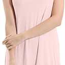 Womens Full Slip Dress Built-in Bra Chemisole Sleepwear Adjustable Spaghetti Strap Nightgown (Large, Pink)