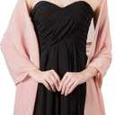 Soft Chiffon Scarfs Shawls and Wraps for Evening Dresses Wedding Shawl Wraps Bridal Scarve for Women Blush Onesize