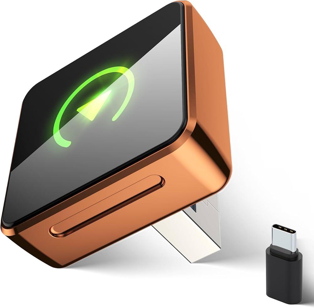 Wireless Carplay Adapter for iPhone,Wired CarPlay to Wireless,Android Auto 2in1 Mini USB Design with Fast Stable Connection Car Play for Apple iOS 10+, Android 11+ Version