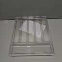 Yieach Clear Silverware Organizer with Lid - 9 inch Wide - Small Silverware Drawer Organizer & Tray and Utensil Drawer Organizers with Lid,BPA Free Plastic Flatware Drawers Organizers for Fork,Spoon (Medium)