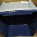 IRIS USA Cat Litter Box, Litter Box Enclosure with Scoop and Front Door Flap, Covered Kitty Litter Box for Privacy, Portable, Easy to Clean, Navy