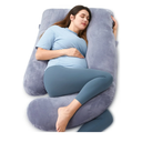 Momcozy Pregnancy Pillows for Sleeping, U Shaped Full Body Maternity Pillow with Removable Cover - Support for Back, Legs, Belly, HIPS for Pregnant Women, 57 Inch Pregnancy Pillow for Women, Grey