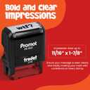 Promot Novelty Message Stamp - WTF Ink Stamps for Office Pranks, Crafting, Scrapbooking, Planners - Funny Gag Stamper with Clear and Crisp Impressions, Black Ink