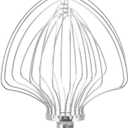 Replacement Wire Whip for 5K7EW Vertical Mixer Aid, 7 Quart Lift Bowl 6-Wire Whip Attachment Part Accessories (Silver)