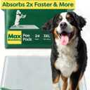 Earth Rated Max Absorbency Puppy Pee Pads for Dogs Absorbs 2X Faster & 2X More, Leak-Proof, Odor Control Potty Training, Unscented, 3XL, 36 x 36, 24 Count
