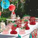 8PCS Berry 2nd Birthday Honeycomb Centerpieces Two Sweet Birthday Decorations Strawberry 2nd Birthday Decorations for Girl