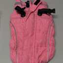 AOFITEE Dog Coat, Warm Dog Winter Coat for Small Dogs, Reflective Turtleneck Dogs Jacket with Harness Built in, Waterproof Windproof Pet Fleece Vest Snow Jacket for Cold Weather, Pink Small