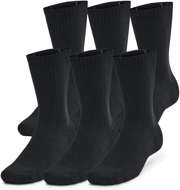 Under Armour Unisex Adult Training Cotton Crew Socks (Multipairs) L