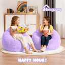 2Pcs of 2FT Bean Bag Chair, 2' Small Bean Bags with Memory Foam Filled