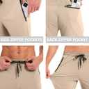 Men's Hiking Sweatpants Joggers Athletic Pants Stretch Workout Jogging Running Gym Traning Track Pants (Gray, XXL)