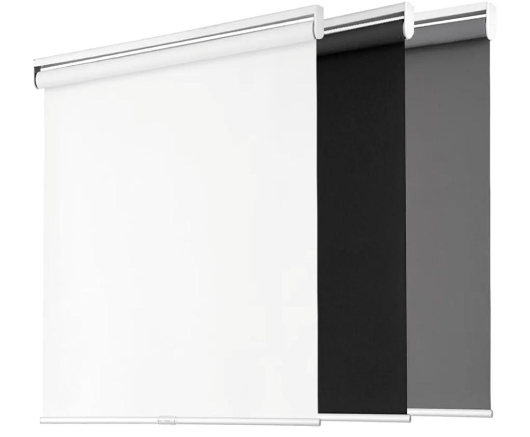 Blackout Roller Shades for Windows, Cordless Free-Stop Blinds with Thermal Insulated,UV Protection Fabric. Pull Down Room Darkening Door Blinds for Home, Office Easy to Install(23" W x 72" H,White)