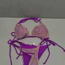 Swimsuit for Women 2025 Women's Triangle Bikini Halter String Bikini Set Two Piece Swimsuit Bathing Suits, M