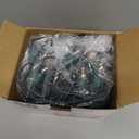 Minetom Vintage C9 LED Christmas Lights Outdoor Warm White, 50 Feet C9 String Lights for Christmas Tree Roofline Holiday Party Indoor Outdoor Garden Patio Backyard Cafe Xmas Decoration, Green Wire