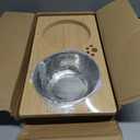 HTB Elevated Dog Bowls,Raised Dog Bowl Stand with 2 Stainless Steel Bowls,Elevated Raised Dog Bowls for Large Medium Small Sized Dogs (large-10"tall,48 Oz bowl, Bamboo)