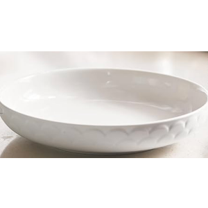 DOWAN Pasta Bowls Set of 2 for Large Portions, 54 oz Textured Motif Large Salad Serving Bowls, Ceramic Plates, White Soup Bowl for Kitchen Meal Prep, Shallow Dishes Dinner Bowl Microwave Dinnerware (10 INCH)