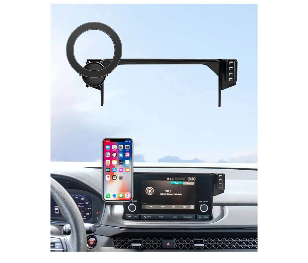 MaserWeller Car Phone Holder for Honda Accord 2023-2026 Accessories 7/9-Inch Screen Fixed Clip, 360° Rotation Phone Mount Compatible with MagSafe, Cell Phone Holder That Does Not Affect Air Vent