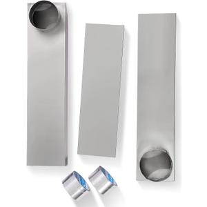 Dryer Vent Kit Slim 4" Telescoping Dryer Vent Hose/Periscope Duct (25"-55") - Flat Dryer Vent Duct for Tight Spaces, Stainless Steel Compatible with Whirlpool,LG,Samsung,Includes 2 Rolls Foil Tape