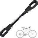 Bike Bar Adapter for Bike Rack, Bike Cross Bar for Bike and Ebike- 70 LBS Wight Capacity, Adjustable Iron Steel Adaptor with Rubber Hooks
