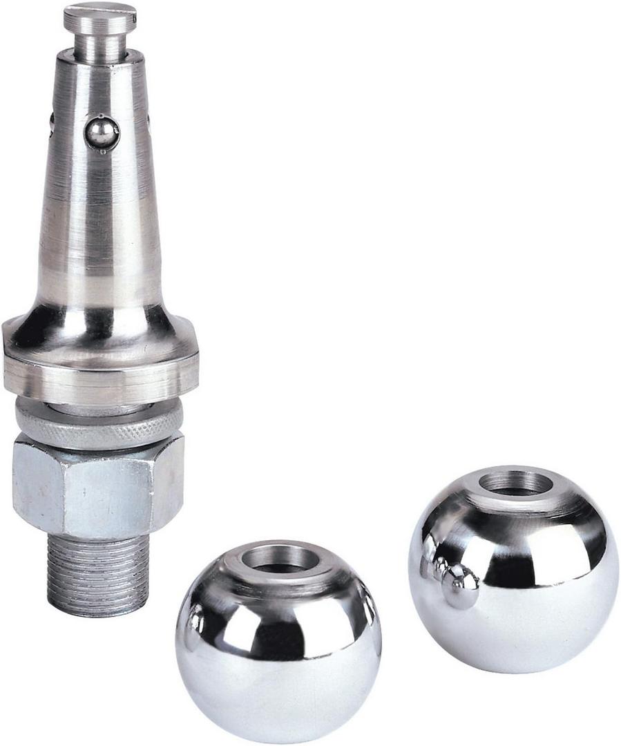 Reese "Interchangable 1 7/8"" and 2"" Hitch Ball Kit", chrome (74307)