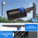 ledmo LED Parking Lot Light 37000lm Outdoor Dusk to Dawn Commercial Street Light with Adjustable Arm Wall Mount 240W IP65 LED Barn Security Area Lights for Yard Sport Warehouse Shop 5000K, 1pack-240W-Wall Mount
