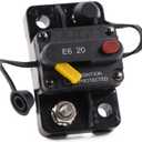 E69 20A Amp Manual Reset Circuit Breaker 12V-32V DC for Boat RV Motor Solar System Waterproof Switchable | UL Certified