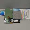Can Opener,  Cleaning Clothes, Silicone Straw, Reusable Straw Cleaner, Bag Clips, Mitt & Pot Holder Set