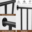 Metty Metal 5Ft W x 36in H Level Deck Railing Kit, Textured Black AAMA2604 Powder Coat, IBC Certified Guard Rail for Deck Porch Balcony Patio Outdoor