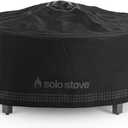 Solo Stove Surround Shelter Small | Protective Cover for Fire Pit Surround Table, Weather-Resistant, Solution Dyed Acrylic/ PVC Backing/ Aluminum Support Stays, Dims (HxDia): 20.8 x 42.5 in, Black
