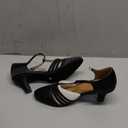 KleeKlcc Women Ballroom Dance Shoes Closed Toe Dancing Shoes Latin Salsa Dance Shoes, Size 7.5