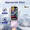 3 Pairs Winter Ski Snow Gloves Men Women Waterproof Touchscreen Snowboarding Gloves Warm Winter Snowmobile Glove