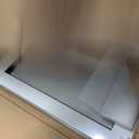 Dog Door for Sliding Glass Door, Adjustable Height 75 4/5" to 80 3/10" Sliding Door Pet Door Insert, Suitable for Dogs Up to 75 lbs, Large, White