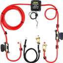 VEVOR Split Charge Relay Kit, 6mtr 12V, Automatic Dual Battery Isolator Kit with 140AMP Voltage Sense Relay VSR, Compatible with RV Marine Car Vehicle Truck Caravan Camper Yacht ATV UTV Boats Workshop