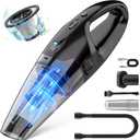 Handheld Vacuum Cordless Rechargeable, Hand Held Vacuum Cordless with LED, USB Charge, 1.65LBs, Car Vacuum Cleaner for Car/Home/Pet