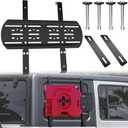 Rear Window Storage Molle Panel Kit Compatible with Wrangler JL 2018-2024, Cargo Bracket Mounting Plate Kits for Wrangle