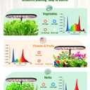 Growell Hydroponics Growing System Kit, 16 Pods Indoor Garden with 28W Full Spectrum LED Grow Light, Auto Timer, 3 Smart Light Modes, 8L Large Herb Garden, Ideal Gardening Gift for Women, Men (Black)