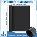 Amylove 36" X 5 ft Black Magnetic Sheet Roll, 30 Mil Flexible Vinyl