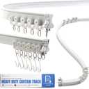 Aluminum Flexible Ceiling Curtain Track – 3ft-13.1ft / 4m Bendable Wall/Ceiling Mount Rail, Smooth Glide System for Bay Windows, RVs, Room Dividers, Showers – Easy Install & Custom Fit