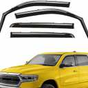 Rain Guards for Dodge Ram 1500 (New Body Style) 2019-2025 Crew Cab, in-Channel Window Deflectors, Side Window Visors, Sun Visors, Wind Vent Shades, Vent Truck Shades, Car Accessories, 4pcs. AG0032