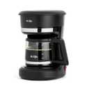 Mr. Coffee 5 Cup Switch Coffee Maker Black: Small Drip Coffee Machine, Electric, Paper Filter, 25 oz Capacity