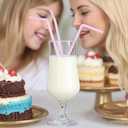 2 x YAOSHENG [200 counts] Pink Straws Flexible Plastic Straws, 0.23 inches x 8.26 inches Disposable Bendy Drinking Straws (pink)