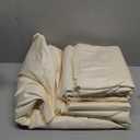 TEXAS LINEN CO. 100% Egyptian Cotton King Size Sheets Set - Luxury 1500 Thread Count Egyptian Cotton Sheets King Size, 17" Deep Pocket, Soft, Cooling Sateen Weave Hotel Quality Bedding Set - Ivory