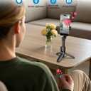 Selfie Stick Tripod with Detachable Wireless Remote, Extendable 32 Tripod for iPhone Compatible with Android, Portable Lightweight Aluminum Phone Tripod Stand for Travel