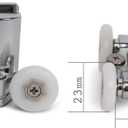 Stainless Steel Shower Door Wheels 23mm Shower Door Rollers (2top +2bottom)