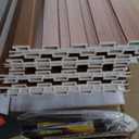 Art3d Slat Wall Panels, WPC Soundproof 3D Wall Paneling for Interior Wall Decor, TV Background, 8-Pack 96 x 6 in. Teak